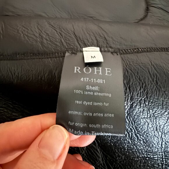 Rohe Brown Shearling Coat, Womens, Size Medium, Brand New - Picture 8 of 11